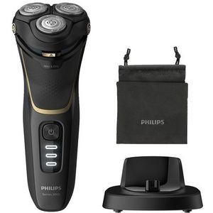 Philips 3000 series S3333/54 scheerapparaat Roterend scheerapparaat Trimmer Zwart