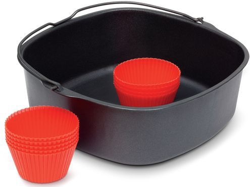 Philips - HD9945/01 - Ovenschaal & Bakblik - Geschikt voor Airfryer - Inclusief 9 Muffinvormpjes