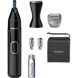 Philips - Neushaartrimmer Series 5000 - Draadloos - Zwart