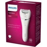 Philips - Series 8000 - Epilator - Wit - Wet & Dry