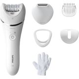 Philips - Series 8000 - Epilator - Wit - Wet & Dry