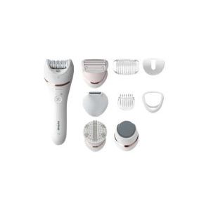 Philips Epilator 8000 Serie - Geschikt Voor Benen En Lichaam - 2 Snelheidsinstellingen - Draadloos Nat En Droog Gebruik - 9 Accessoires - Reinigingsborstel - BRE740/10