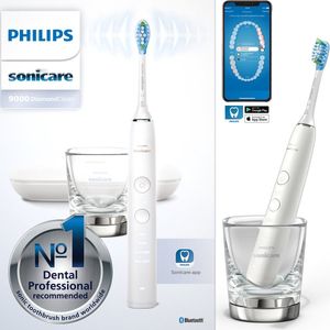 Philips Sonicare 9000 DiamondClean HX9911/27 Sonische Elektrische Tandenborstel met Oplaadglas White 1 st
