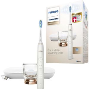 Philips - Sonicare DiamondClean 9000 - Elektrische Tandenborstel - Wit en Rose - Oplaadglas - HX9911/94