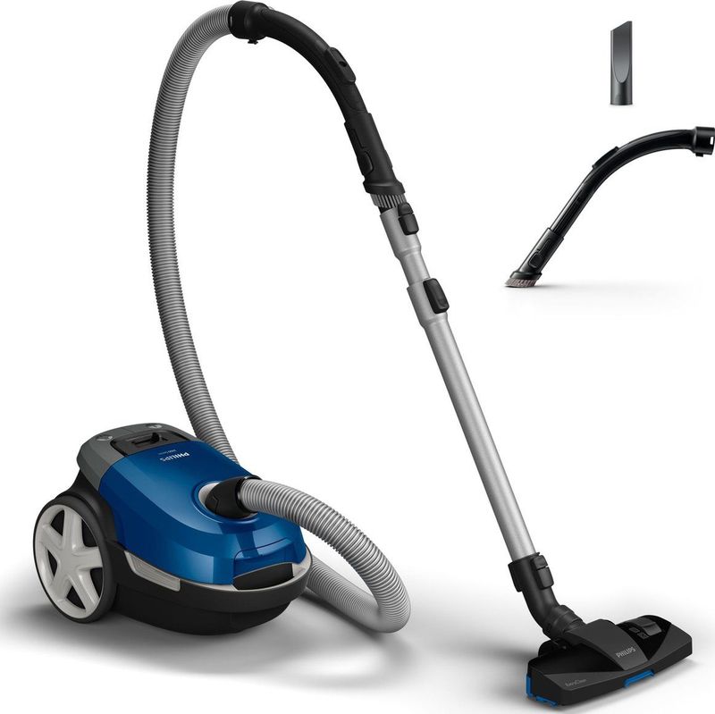 Philips Performer Compact 3000 Series XD3110/09 - Stofzuiger met Zak - Donkerblauw - + 2 Extra Mondstukken