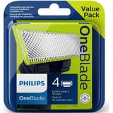 Philips - OneBlade - Vervangmesjes - 4 Stuks