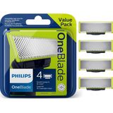 Philips OneBlade - Vervangmesjes - 4 stuks - QP240/50