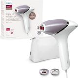 Philips Lumea IPL-ontharingapparaat 8000-serie - ontharingsapparaat met SenseIQ-technologie, 2 opzetstukken voor lichaam en gezicht, voor gebruik met snoer (model BRI944/00)