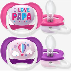 Avent Fopspeen Ultra Air mama/luchtballon 6-18M 2 stuks