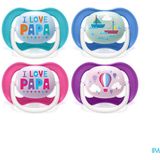 Avent Ultra Air Fopspeen Papa 6-18 Maanden Scf080/10 2 St Schnuller