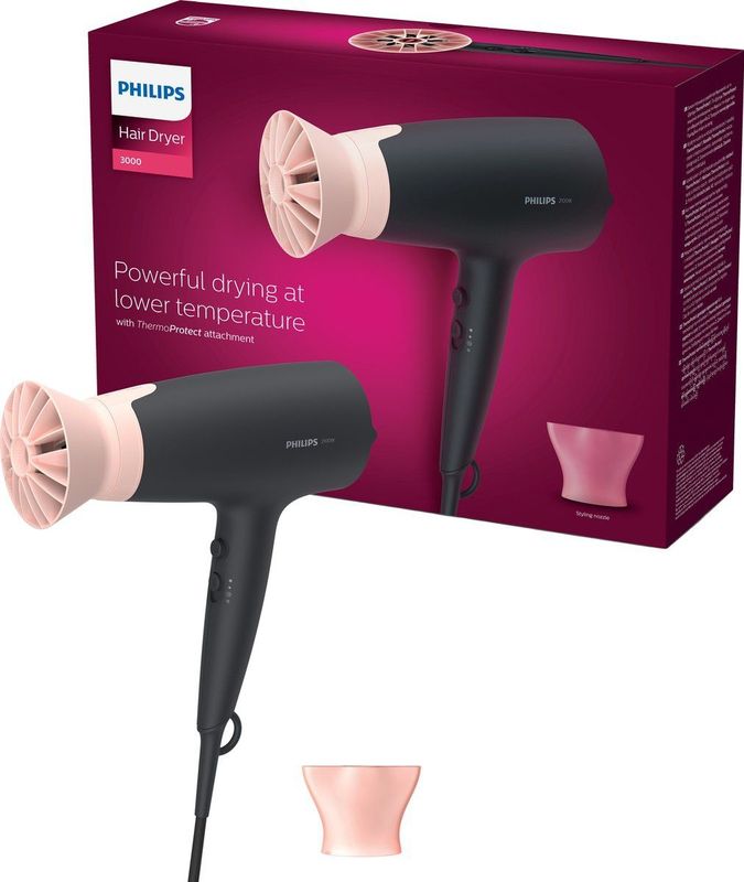 Philips - Series 3000 - Föhn - Zwart - 2100 W