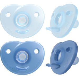 Philips Avent Soothie Fopspeen - 0 tot 6 Maanden - 2 Speentjes - Blauw/Donkerblauw - SCF099/21