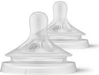 Philips Avent Natuurlijke Zuigreflex – Papspeen Snelheid 6, 6+ maanden, 2 stuks - SCY966/02 - Flesspenen