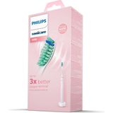 Philips 2100 series Schalltechnologie, elektrische Schallzahnbürste, Erwachsener, Schallzahnbürste, Grün, Pink, Weiß, 2 min, 4 x 30 sec, Pink, Oval