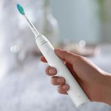 Philips - Sonicare 2100 - Elektrische Tandenborstel - Wit - Inclusief Oplader en Opzetborstel
