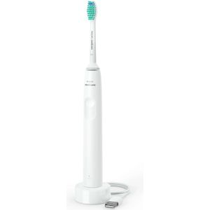 Philips - Sonicare 2100 - Elektrische Tandenborstel - Wit - Inclusief Oplader en Opzetborstel