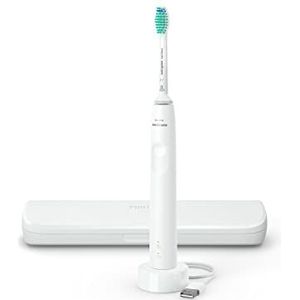 Philips Sonicare HX3673/13 3100 elektrische sonische tandenborstel met druksensor en vervangingsherinnering, wit