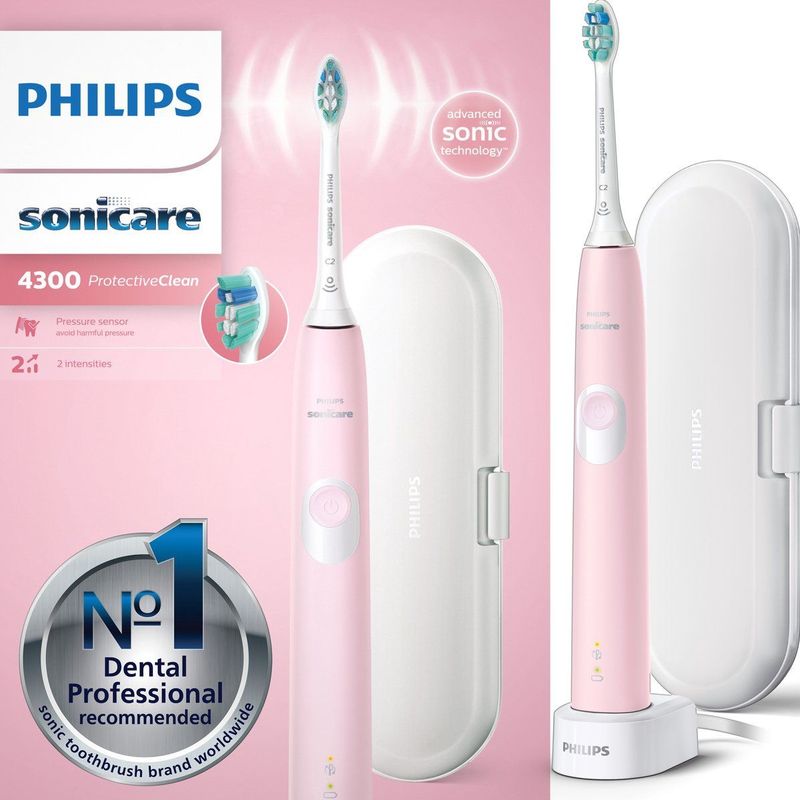 Philips 4300 series HX6806/03 elektrische tandenborstel Volwassene Sonische tandenborstel Roze