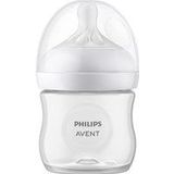 Philips Avent Natural Response-babyfles - Babymelkfles van 125 ml voor pasgeboren en oudere baby's, BPA-vrij, voor 0 maanden en ouder (model SCY900/01)