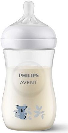 Philips Avent Natural Response Babyfles 260 ml – Flow 3 – Koala-1 fles
