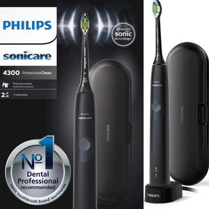 Philips - ProtectiveClean 4300 Series - Elektrische Tandenborstel - Zwart - Reisetui - HX6800/87