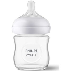 Philips Avent Natural Response Fles Glas 120ml – Flow 2 – BPS vrij- 1 fles
