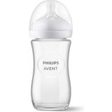 Philips Avent Natural Response Fles Glas 240ml – Flow 3 – BPS vrij- 1 fles