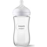 Philips Avent Natural Response Fles Glas 240ml – Flow 3 – BPS vrij- 1 fles