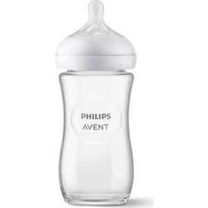 Philips Avent Natural Response Fles Glas 240ml – Flow 3 – BPS vrij- 1 fles
