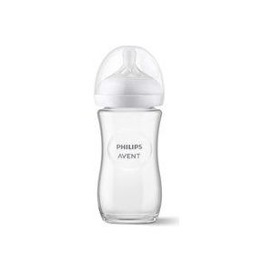 Philips Avent Natural Response Fles Glas 240ml – Flow 3 – BPS vrij- 1 fles