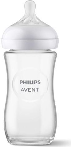 Philips Avent Natural Response Fles Glas 240ml – Flow 3 – BPS vrij- 1 fles