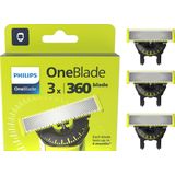 Philips - OneBlade 360 - Vervangmesjes - 3 Stuks - QP430/50