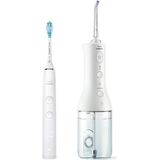 Philips Sonicare Diamondclean 9000 - Wit + Power Flosser 3000 - Wit | Elektrische Tandenborstel HX9911/27 en Waterflosser HX3806/31