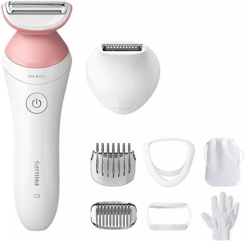 Philips - Lady Shaver Series 6000 - Ontharingsapparaat - Wit - Huidvriendelijk - Ergonomisch