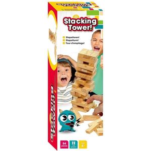 Stapeltoren Hout (54-delig) - Kinderspel voor 2+ spelers vanaf 6 jaar