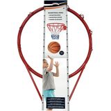 Alert Metalen Basketbal Ring met Net Oranje