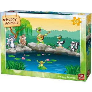 King Kinderpuzzel Singing Animals 24 Stuks