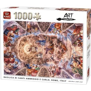 56027 King Puzzel Art Collection Basilica di Santi Ambrogio e Carlo, Rome1000 stukjes
