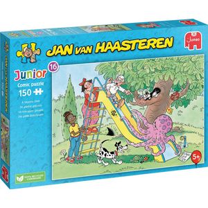 De Gladde Glijbaan - Jan van Haasteren Junior Puzzel 150 Stukjes