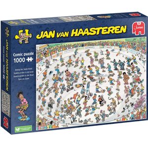 Jumbo Spiele 1110100023 Jan van Haasteren Skateboarden in der Bowl 1000 Teile Puzzle
