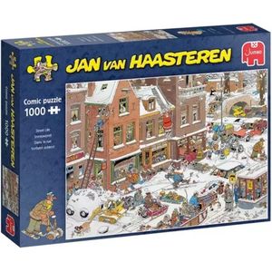 Jumbo Jan van Haasteren Kerst puzzel sneeuwpret 68 x 49 cm 1000 stukjes