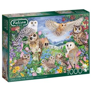 Falcon Owls in the Wood Puzzel (1000 stukjes, Legpuzzel)