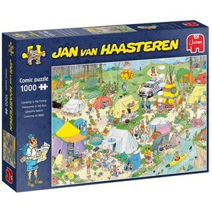 Jumbo - Jan van Haasteren - Puzzel - Kamperen In Het Bos - 1000 Stukjes - Karton