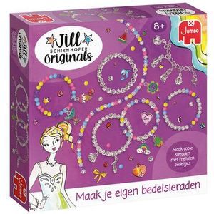 Jill - Maak Je Eigen Bedelsieraden - Knutsel Set - Zilver - Kralen