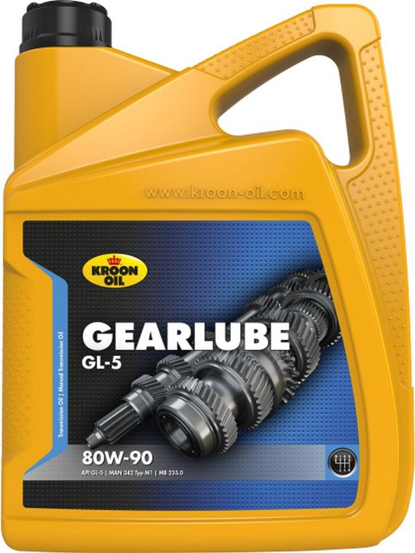 Kroon-Oil Gearlube GL-4 80W-90 - 01307 | 5 L can / bus