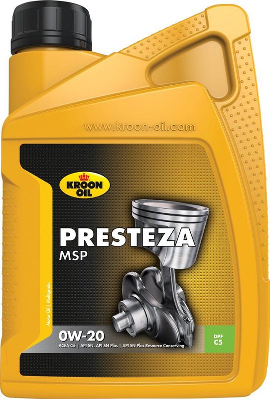 Kroon Oil - Presteza MSP 0W20 - Motorolie - 1L - Synthetisch