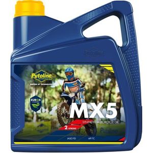 Putoline - MX5 - Motorolie - 4L - Synthetisch - Voor 2-Takt Off-Road Motoren