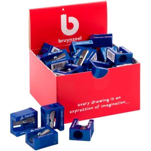 Puntenslijper M R enkel met gum assorti kleuren disp 2