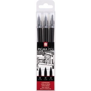Sakura Pigma Pen Zwart Set 3