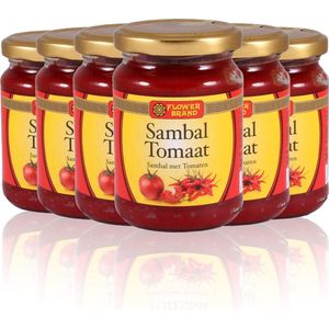 Flowerbrand® | 6 x 200 gr Sambal Tomaat | vegetarisch